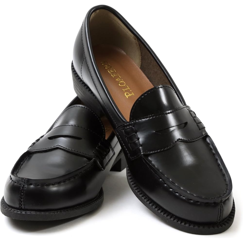 Akiriko Basic Simple Design Antibacterial Odor Resistant Quick Dry Loafers Black 19cm