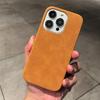Luxus-Wildleder-Leder-Handyhülle für iPhone 16 15 Pro Max Plus 14 13 12 11 Hüllen Matte Silikon Weiche Stoßfeste Abdeckung Mode