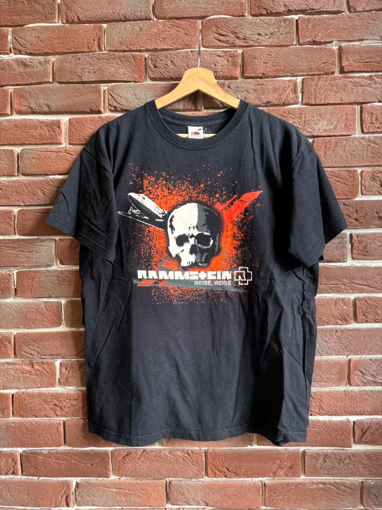 Vintage 00s Rammstein Reise Metal Band Tshirt Tour Y2K Black L Unisex T-Shirt
