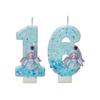 Princess Frozen Birthday Candles 0-9 Number Glitter Cake Candle Kids Girls Birthday Party Cake Topper Decoration Supplies