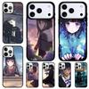 Sad Japanese Anime Shockproof Phone Case for iPhone 17 Air 16e 15 11 12 14 13 Pro Max Cover Coque
