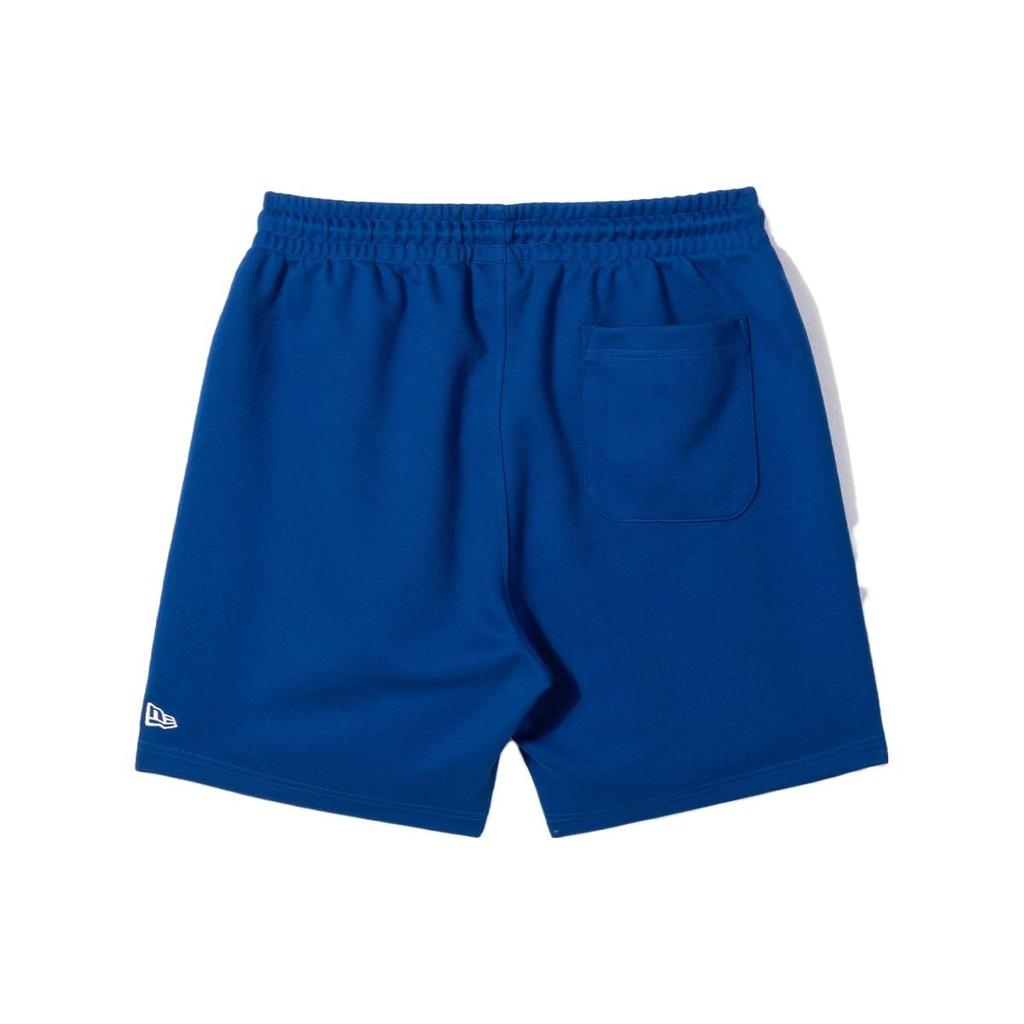 New Era MLB Los Angeles Dodgers Solid Color Letter Pattern Printed Lace Waist Casual Shorts Men shorts Blue 13546440