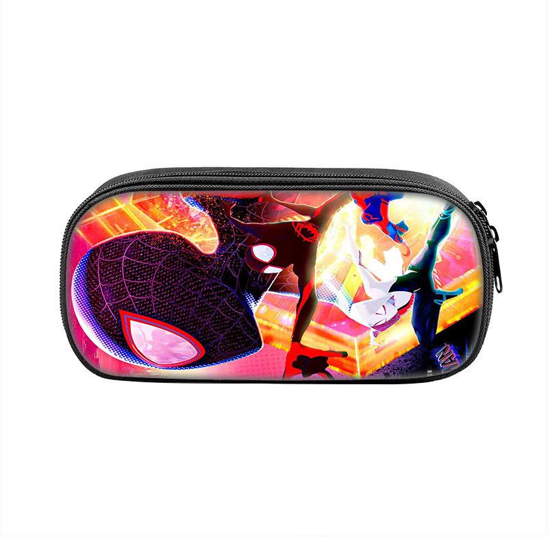 Spiderman Student Pencil Case With Polyester Material And Large Storage For School Supplies