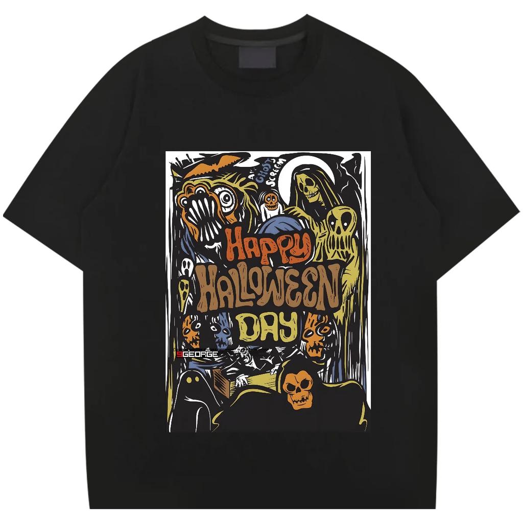 Loose Oversized Tshirt Vintage Classic Hip Hop Shirt Graphic Printing Cotton T Shirt Outdoor Style Men Woman Clothes DIY