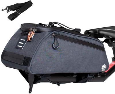 GORIX Bicycle Carrier Bag (GX-BCA) Rear Bag - Multifunctional, Waterproof, Water-repellent, Durable, Stable, for Road Bikes and Commuting, Includes Sh