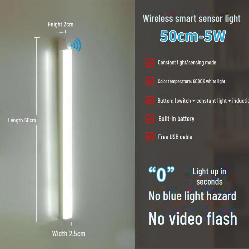 Ultradünne LED-Schrank- und Tischleuchte mit Bewegungssensor
