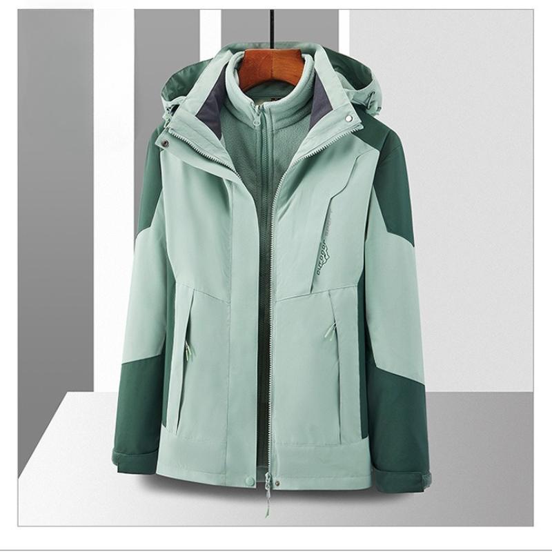 

Уличная куртка три-в-одном, парный стиль, осень и зима, одежда для альпинизма и занятий спортом на открытом воздухе, ветрозащитная и водонепроницаемая куртка 4XL