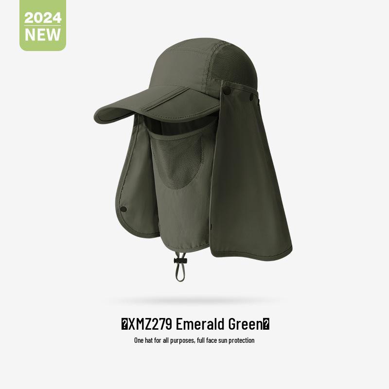 Unisex Summer Fishing Hat with Large Brim and Detachable Top