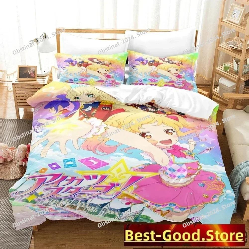 3D Print Aikatsu Idol Activity Anime Bedding Set Boys Girls Twin Queen King Size Duvet Cover Pillowcase Bed boys Adult