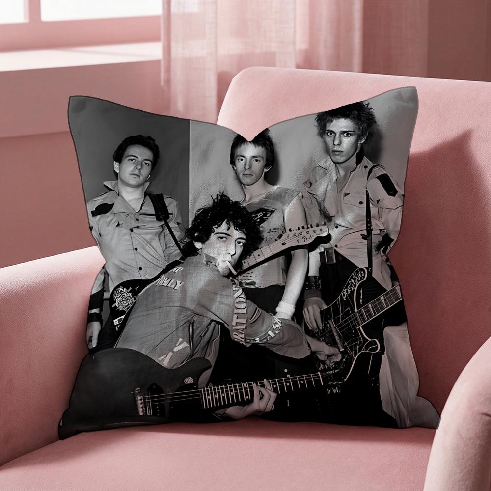 Rock Band The Clash Cushion Cover Multi-Scene Pillow Cover for Home & Car - Reversible, Soft & Durable for Daily Use