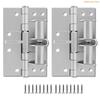 K1AE 2Pieces Portable Spring Hinges for Indoor Door with Automatic Closing and 90 Degree Stop Easy Installion Deisigns