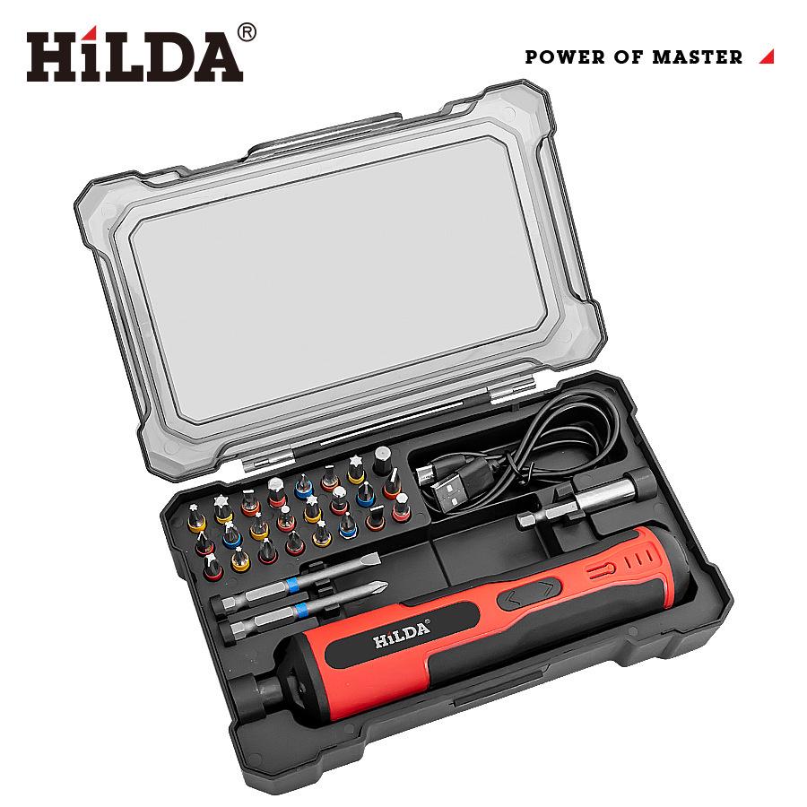 Rechargeable Electric Screwdriver Set with Large Torque for Household Use