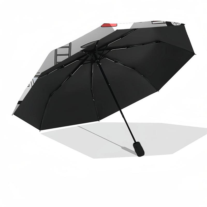 1pc Emergency Vehicles Pattern Automatic Open/Close Umbrella, Formal Events - Ideal Gift for Family or Friends, Outdoor Accessory yy251211168