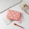 Cute Bow Cosmetic Bag Zipper Women's Cosmetic Bag Small Lipstick Storage Makeup Case Travelling Card Bags for Ladies Case