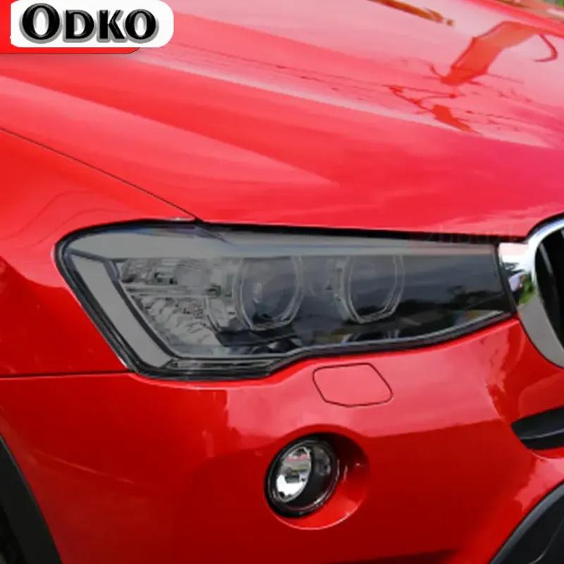 Car Headlight Tint Smoked Black Protective Film TPU Sticker For BMW X1 F48 X2 F39 X3 F25 G01 X4 F26 G02 X5 F15 G05 X6 X7 X8