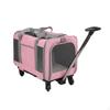 Rolling Cat Carrier Suitcase Large Capacity with Wheels Telescopic