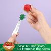 1pcs Fruit Coring Tool Tomato Strawberry Seed Remover Stainless Steel Kitchen Gadgets Top Stem Remover Portable Easy Handling