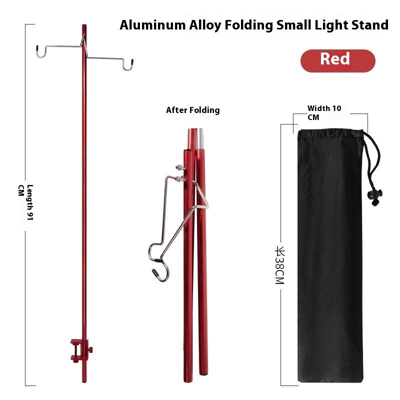 1Set Camping Lantern Stand Detachable Aluminium Alloy Light Hangers Lighting Lantern Holder Outdoor Hiking Fishing Equipment