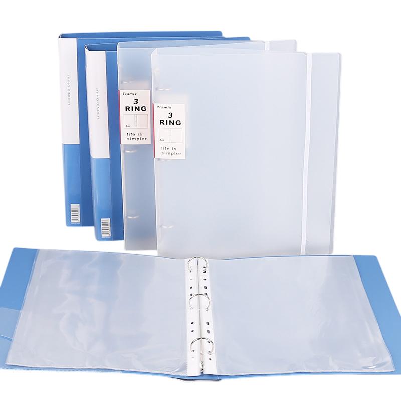 New Office Materials Storage Folder Loose Leaf Transparent Data Book File Organizer