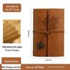 Maple Leaf Retro Loose-Leaf Notebook with Customizable Logo and Skin-Feel Cover