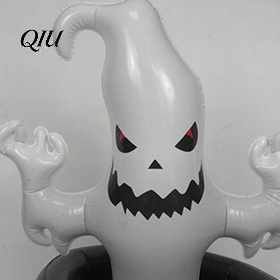 Halloween Party Decor Inflatable Ghost Ice Bucket, Drink Tub, White Snack Holder Beverage Cooler for Decor, Outdoor Picnic Storage Themed