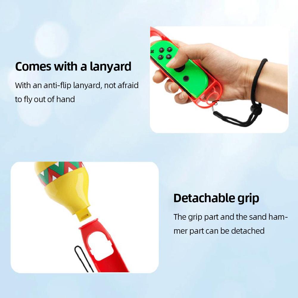 For Nintendo Switch Hand Grip Suitable for Samba De Amigo Party Central Professional Handle Body Sense Gaming Handle Grip