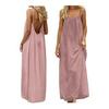 2026 Women's Lace-up V-neck Long Evening Gown - European & American Style