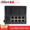 Dahua Industrial 8-Port Fast Ethernet Surveillance Switch CN Plug (adapter Included)