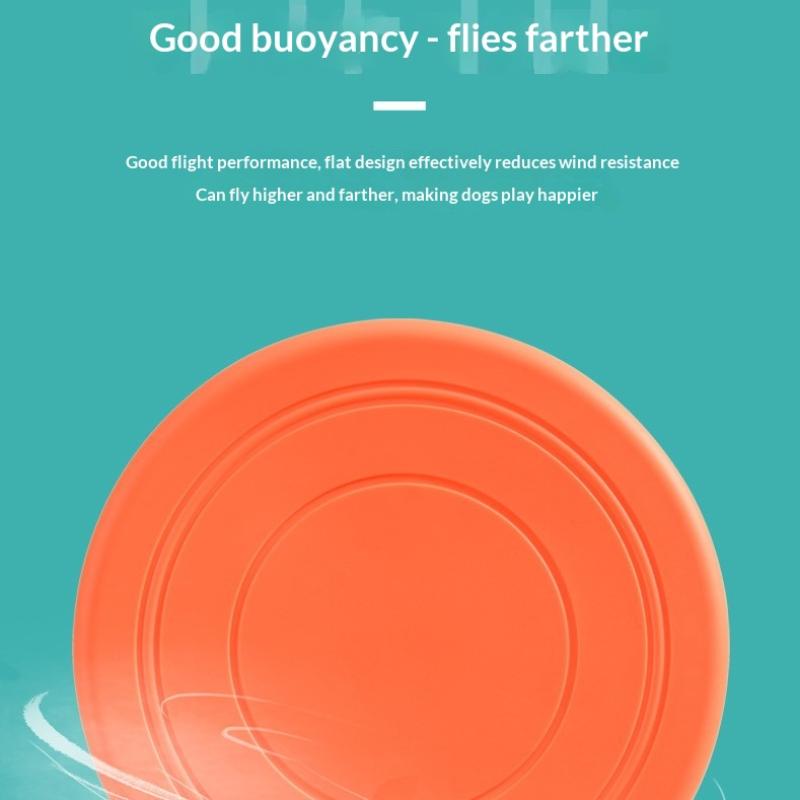 1PC TPR Dog Flying Saucer Toy, Chew Resistant Floating Frisbee for Puppy Training, Interactive Pet Disc for Outdoor Play