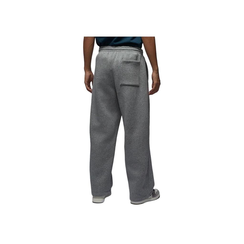 Jordan Brooklyn Fleece Oversized Comfortable Fleece Fashion Straight Wide-Leg Casual Pants Men Bottoms Carbon-Gray Sail-White IB7239-091