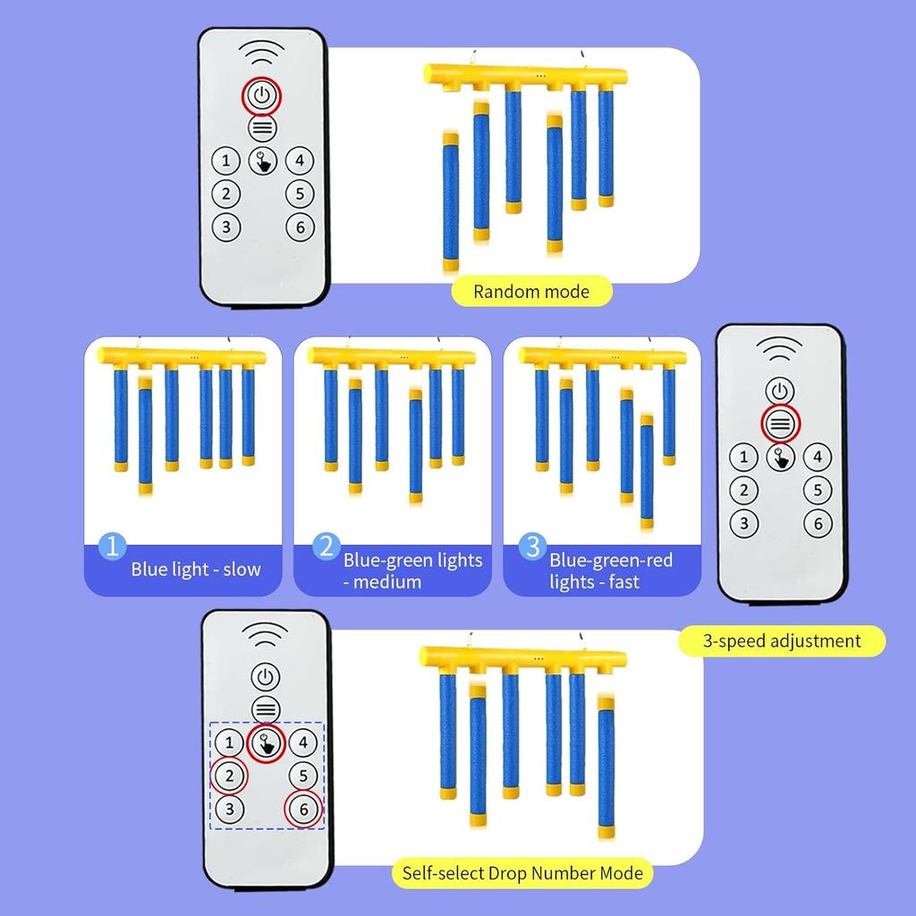Remote Control Reflex Stick Game, Family Interactive Reaction Time Training - Falling Sticks Challenge for Hand Eye Coordination Training, Party