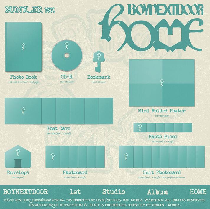 [pre-order] BOYNEXTDOOR 1st Studio Album HOME Standard Version Set