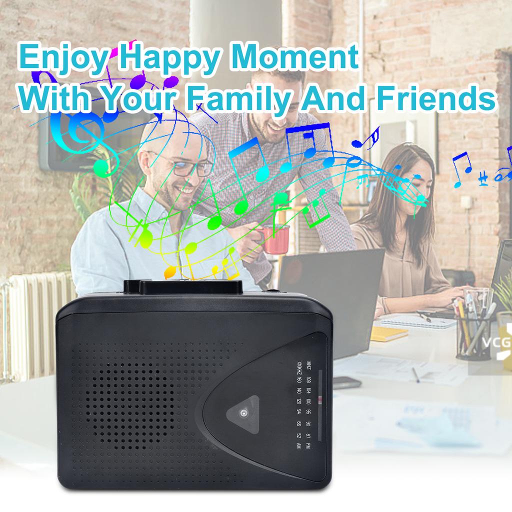 Cassette Player Walkman Cassette Player Portable  Speaker Multiple Power Supply Methods AM FM Radio Function High