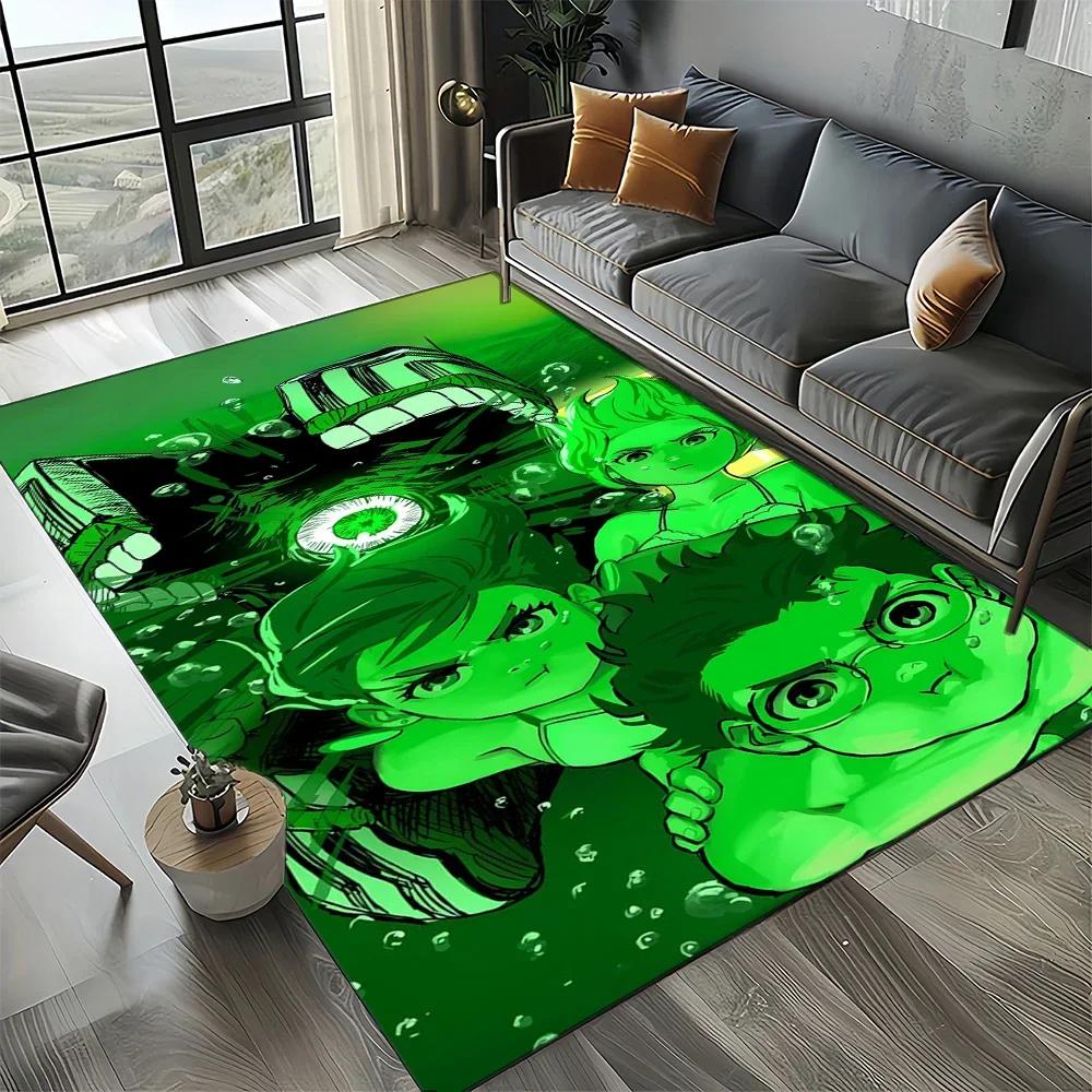 DAN DA DAN Anime Cartoon 3D Carpet Rug for Living Room Bedroom Home Sofa Decoration,Kids Play Non-slip Floor Mat Gift