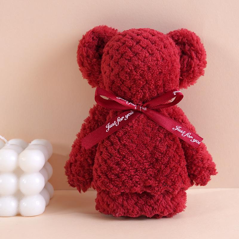 Coral Fleece Bear Pineapple Towel Souvenir
