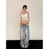 Woman's Korean Fashion Denim Pants Harajuku Kpop Streetwear Trousers Jeans