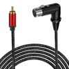 Flexible Sound Interconnects Cable XLRs 3Pin To RCAs Plugs With Reinforced Metal Shell And OxygenFree Coppers Conductors For Enhances Durability