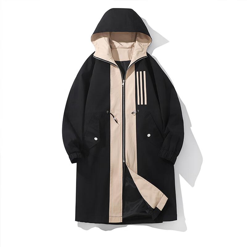 ROMON Men's Mid-Length Lightweight Trench Coat