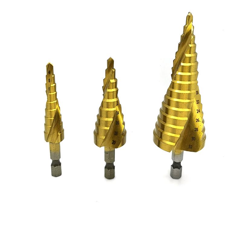Hex Shank Pagoda Step Drill Bit for Metal