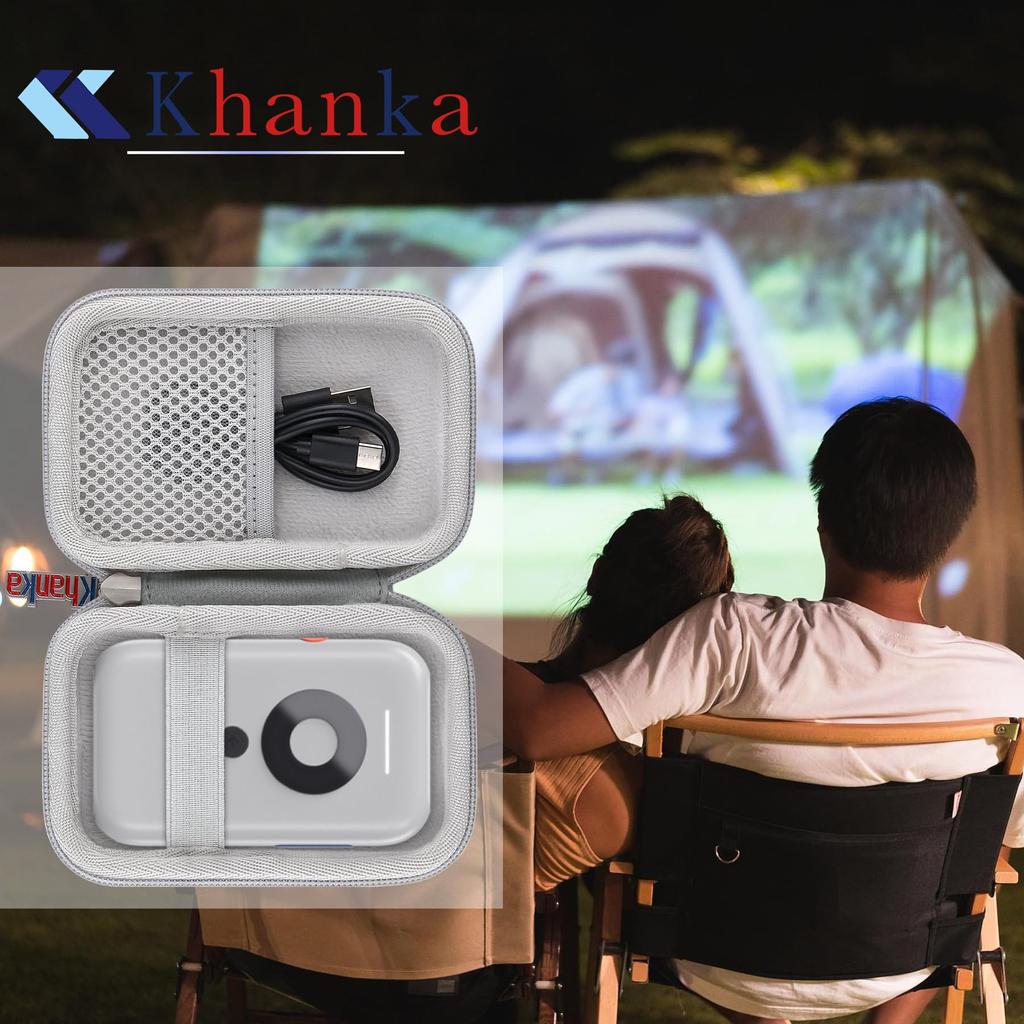 Aufbewahrungs-Hartschalenkoffer für XREAL Air Beam mit kratzfestem, staubdichtem Tragegurt, kompatibel mit XREAL Beam [Khanka Case], (nur Fall)