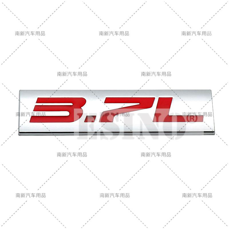 Styling Auto Emblema Adesivo 3D Metallo Cromo Lega di Zinco 3.0L 3.2L 3.5L 3.6L 3.7L 3.8L Accessorio Badge per Carrozzeria, Cofano, Parafango