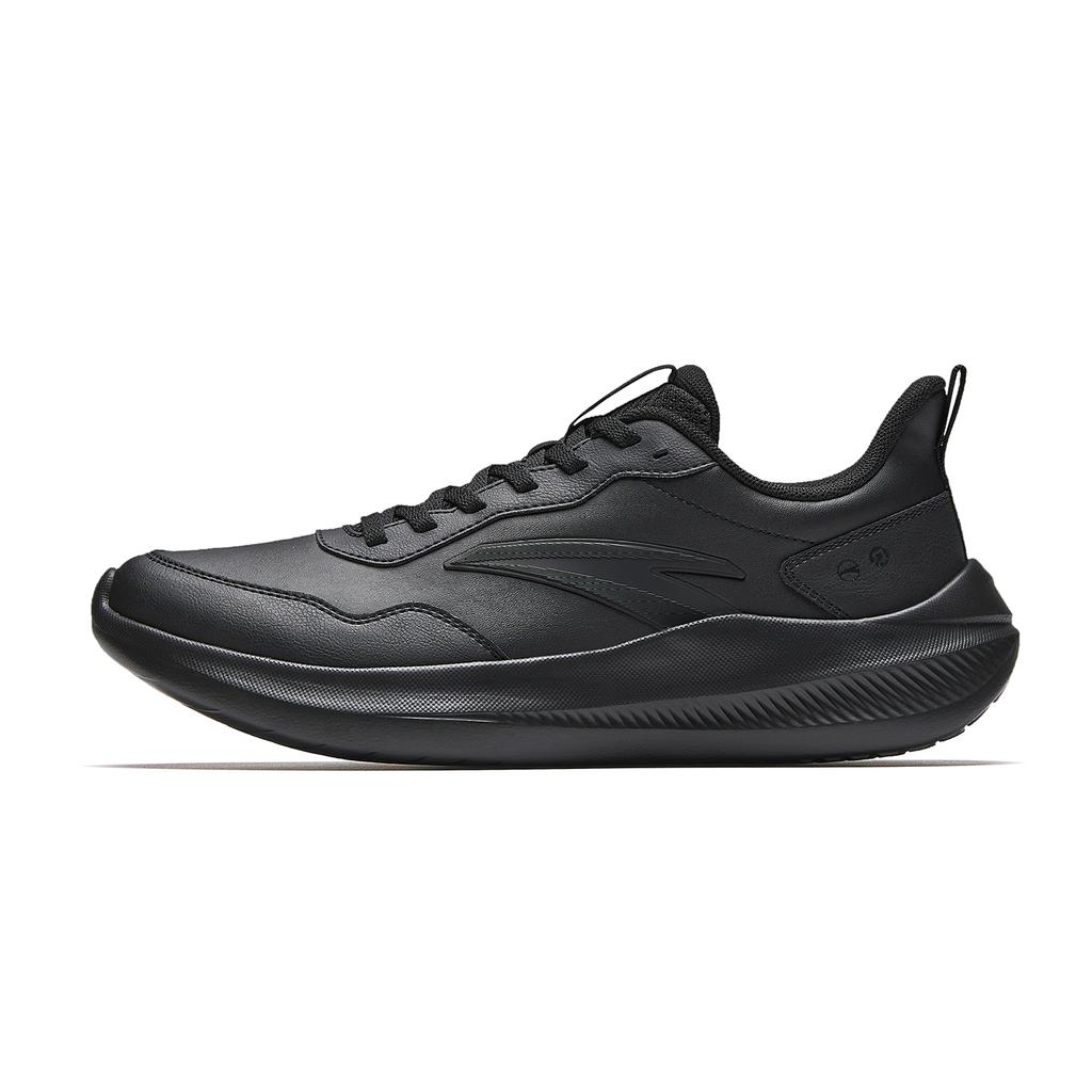 Anta Sky Cushioning Slip Resistant Lightweight Low top Casual City Commuting Running Shoes Men's Basic Black 912615541-13