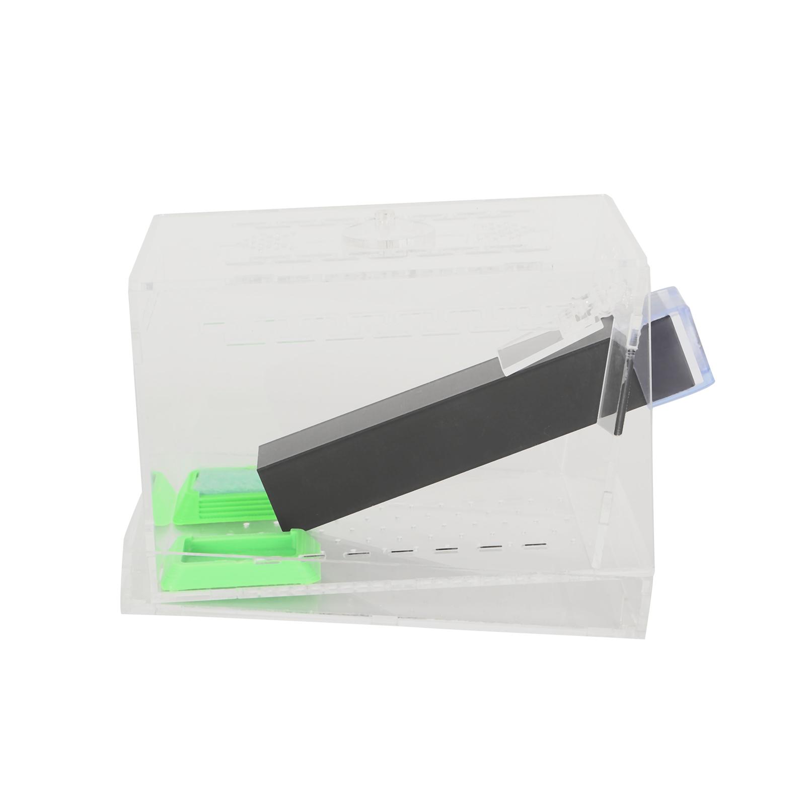 

Acrylic Feeding Cricket Pen with Tubes Insect Cockroach Care Kit Reptile Box