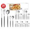 Stainless Steel 30-Piece Tableware Steak Knife, Fork and Spoon 5 Main Pieces Tableware Suit