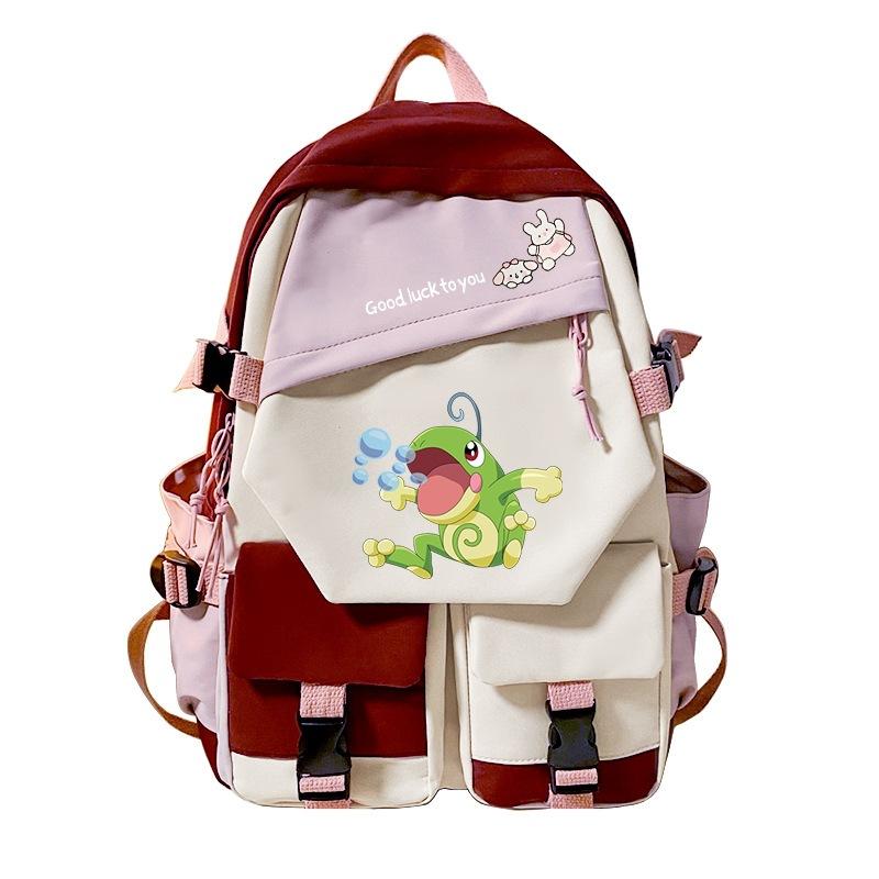 Pokemon Elf Peripheral Printed Casual Backpack Elementary and Secondary School Students Large Capacity Backpack