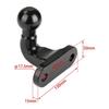 Trailer Hitch Ball Connector Heavy-Duty Angled with Base Plate