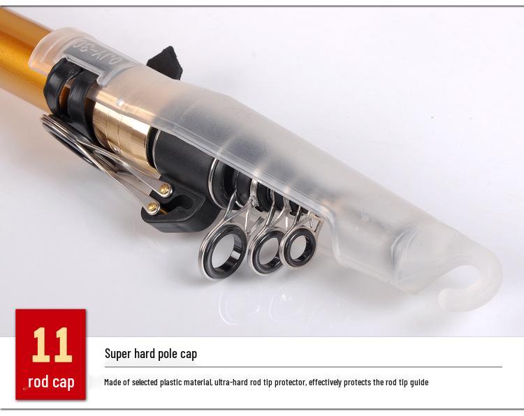 High Carbon Surf Fishing Rod, 3.6-5.4m, Strong & Durable for Spinning and Casting, Long Section Design