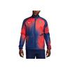 Nike Stand Collar Camouflage Loose Short Sleeve Jacket Men Jackets Blue DV4717-410