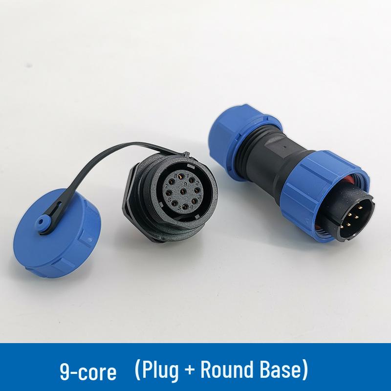 SP17 Series Aviation Plug: IP68 Waterproof Connector with Rear Nut Cable Solder.