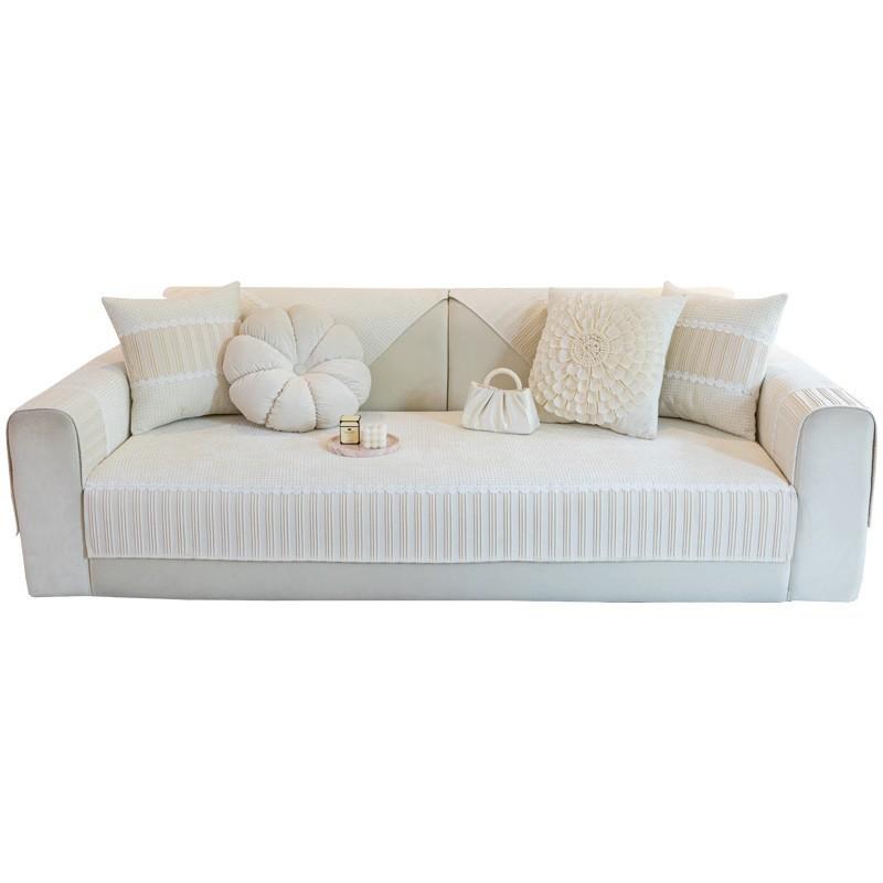 Sofa Kissen Vier Jahreszeiten Universal Einfach Modern Sattelbezug Bezug Rutschfeste Sitzkissen Herbst und Winter Bezug Handtuch